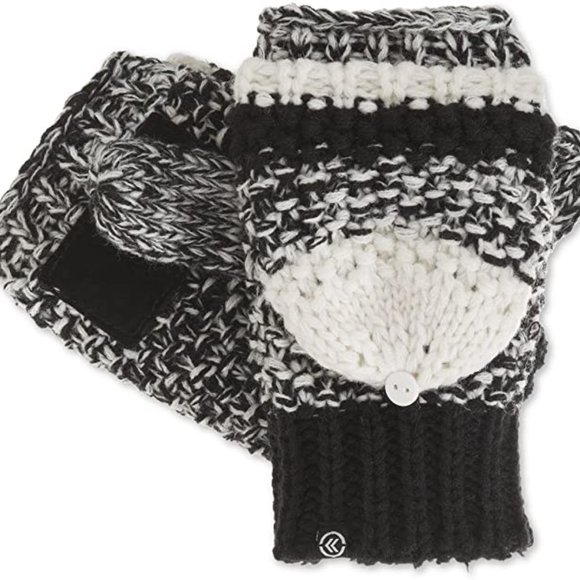 Isotoner Signature Striped Popcorn Stitch Flip A40174 One Size - Picture 1 of 1